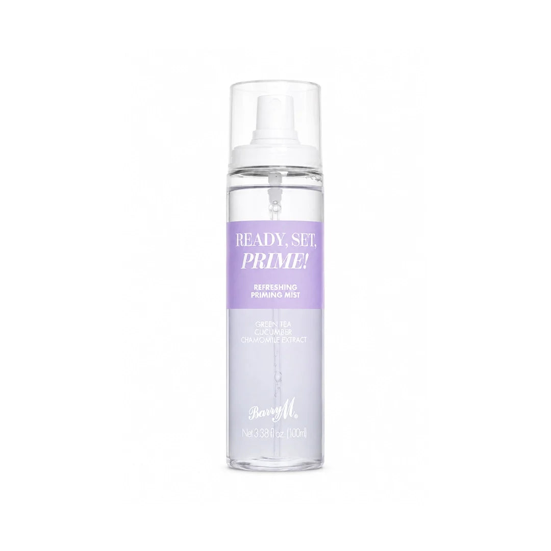 Barry M Ready, Set, Prime Refreshing Face Mist Green Tea, Cucumber & Chamomile 100ml